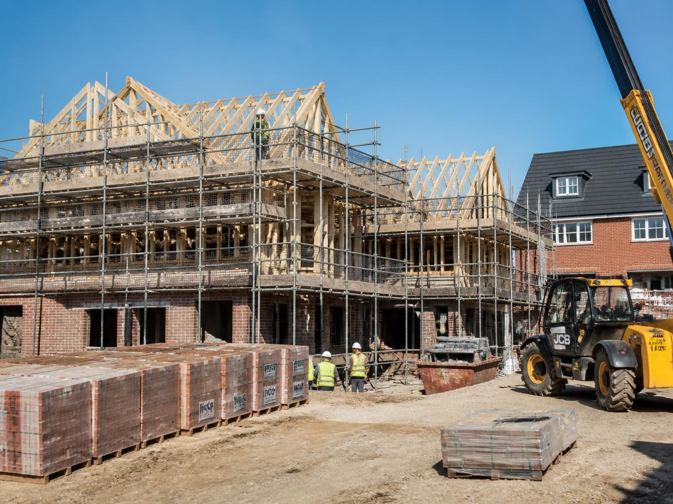 Active construction site managed by Dansquare